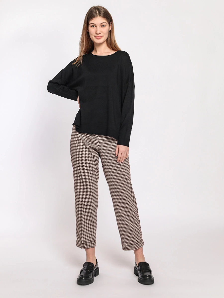 Черный джемпер из вискозы